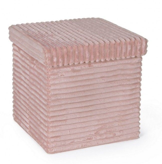 POUF CONT. PIEGH. SEDONA VELLUTO BLUSH