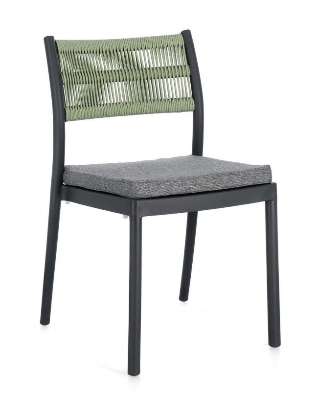 SEDIA C-C ALVIN ANTRACITE/VERDE