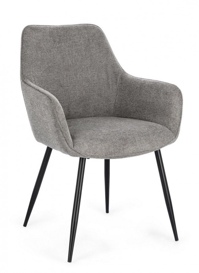 SEDIA C-BR CORA NERO/GRIGIO SCURO