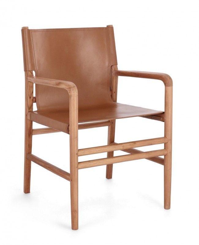 SEDIA C-BR CAROLINE COGNAC