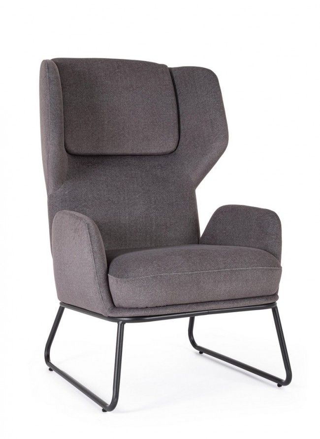 POLTRONA OPHELIA GRIGIO SCURO