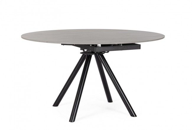TAVOLO ALL.RAUNI D87/135 NERO/GRIGIO