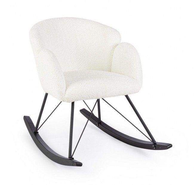 POLTRONA DONDOLO SIBILLA BIANCO