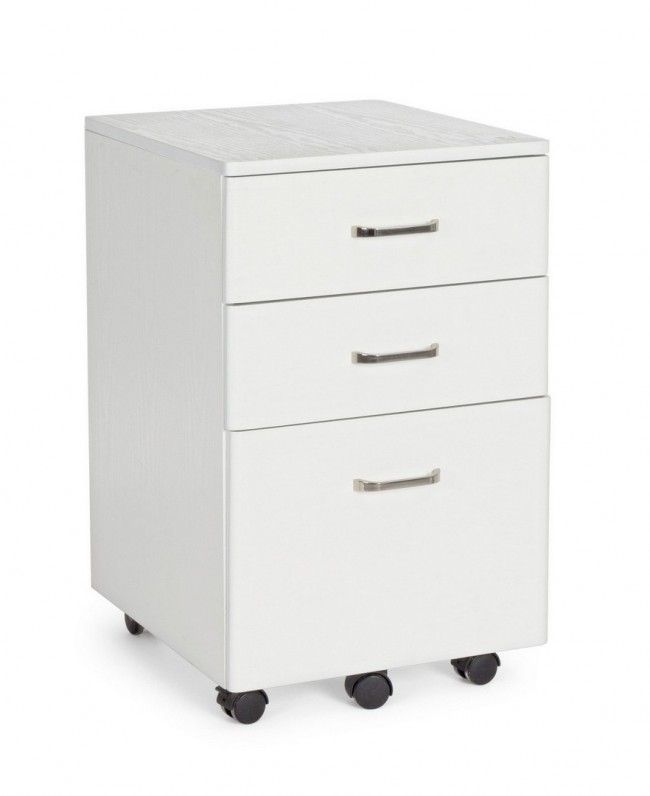 CASSETTIERA NADIR 3C FRASSINO BIANCO