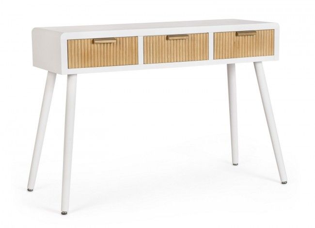 CONSOLLE 3C CHARLEY BIANCO-NATURALE