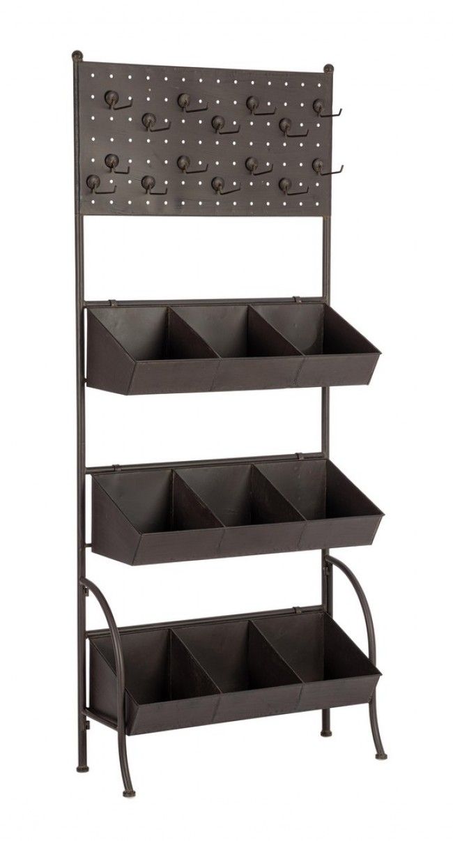 ESPOSITORE 9P BENNET MARRONE H180