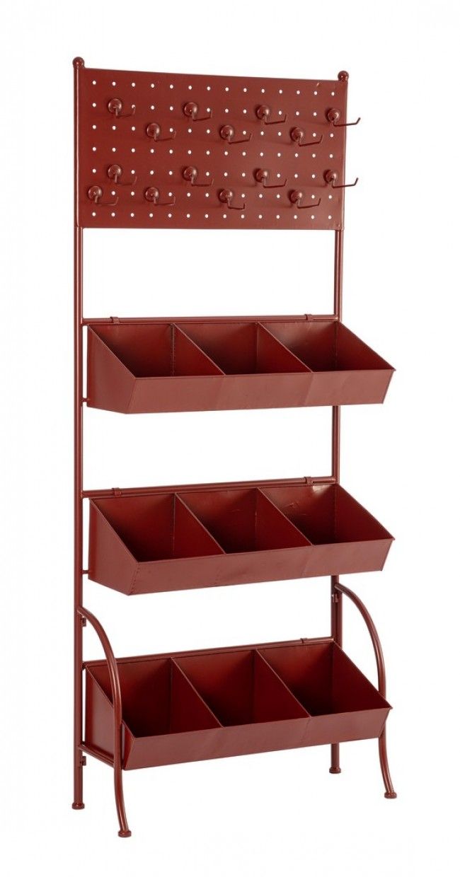 ESPOSITORE 9P BENNET ROSSO H180