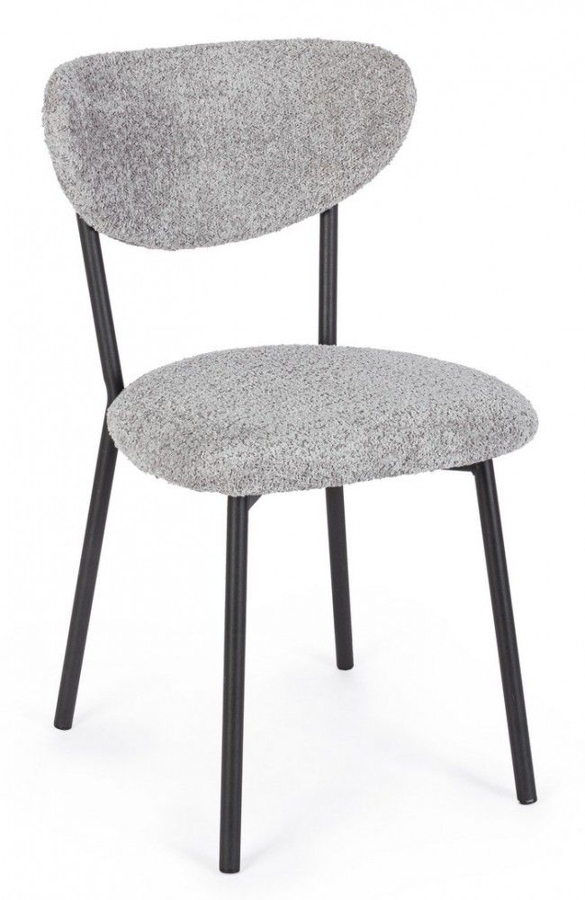 SEDIA LUDMILLA GRIGIO CHIARO