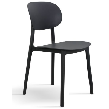 Sedia SD81 polipropilene nera – Imba