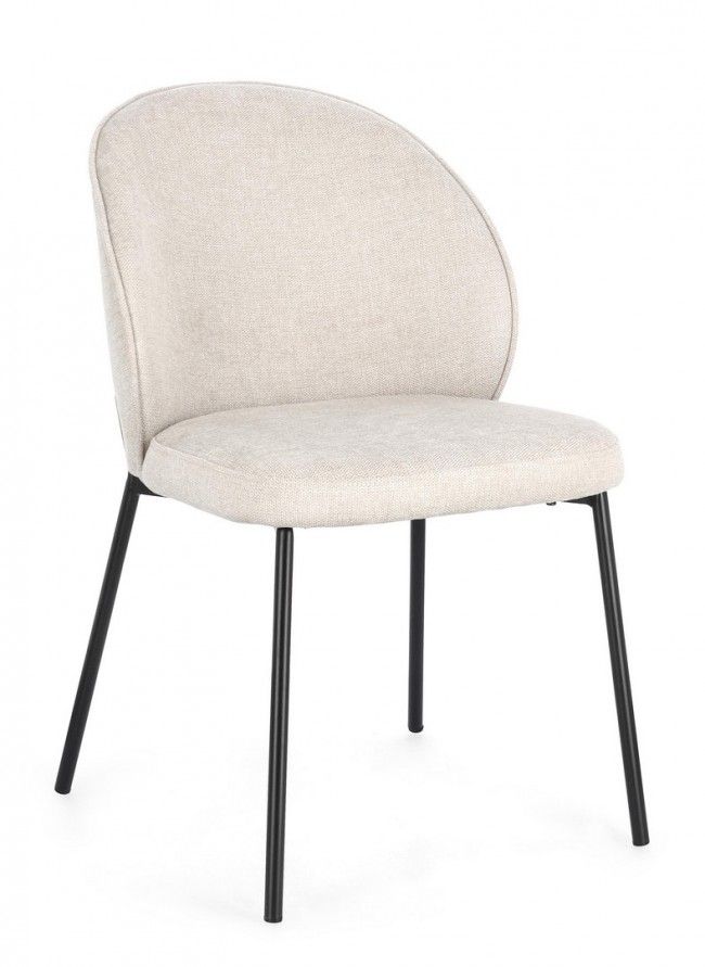 SEDIA WENDY NERO/BEIGE
