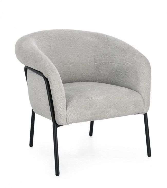 POLTRONA CAMILA GRIGIO CHIARO