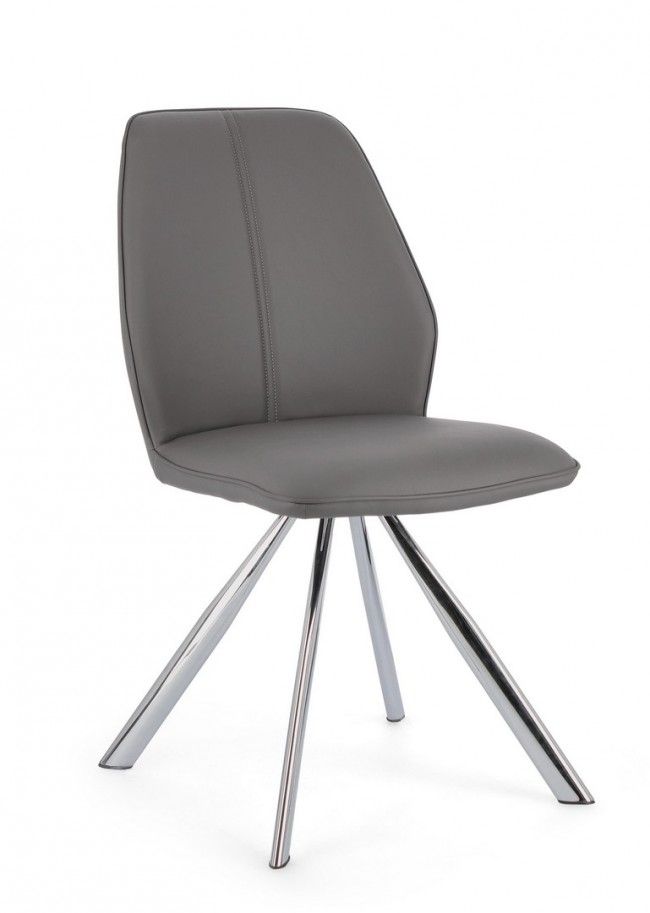 SEDIA MAXWELL PU GRIGIO