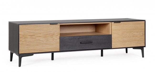 MOBILE PORTA TV 2A-1C ALLYCIA NERO-NAT