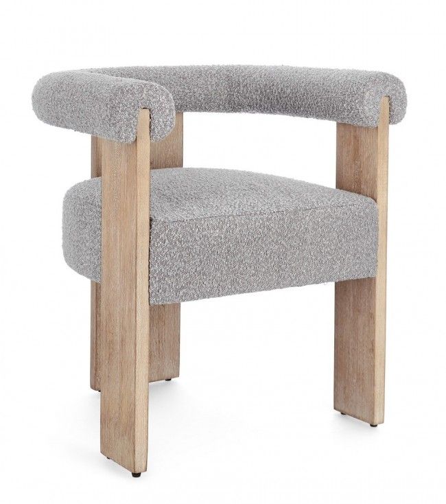 SEDIA C-BR AGAPE NATURALE/GRIGIO