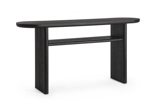 CONSOLLE EMPIRE OVALE NERO