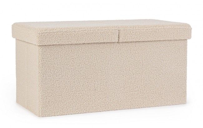 POUF CONT.PIEG. JORIS RET BOUCLE BEIGE