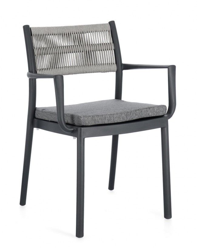 SEDIA C-BR C-C ALVIN ANTRACITE/GRIGIO CH