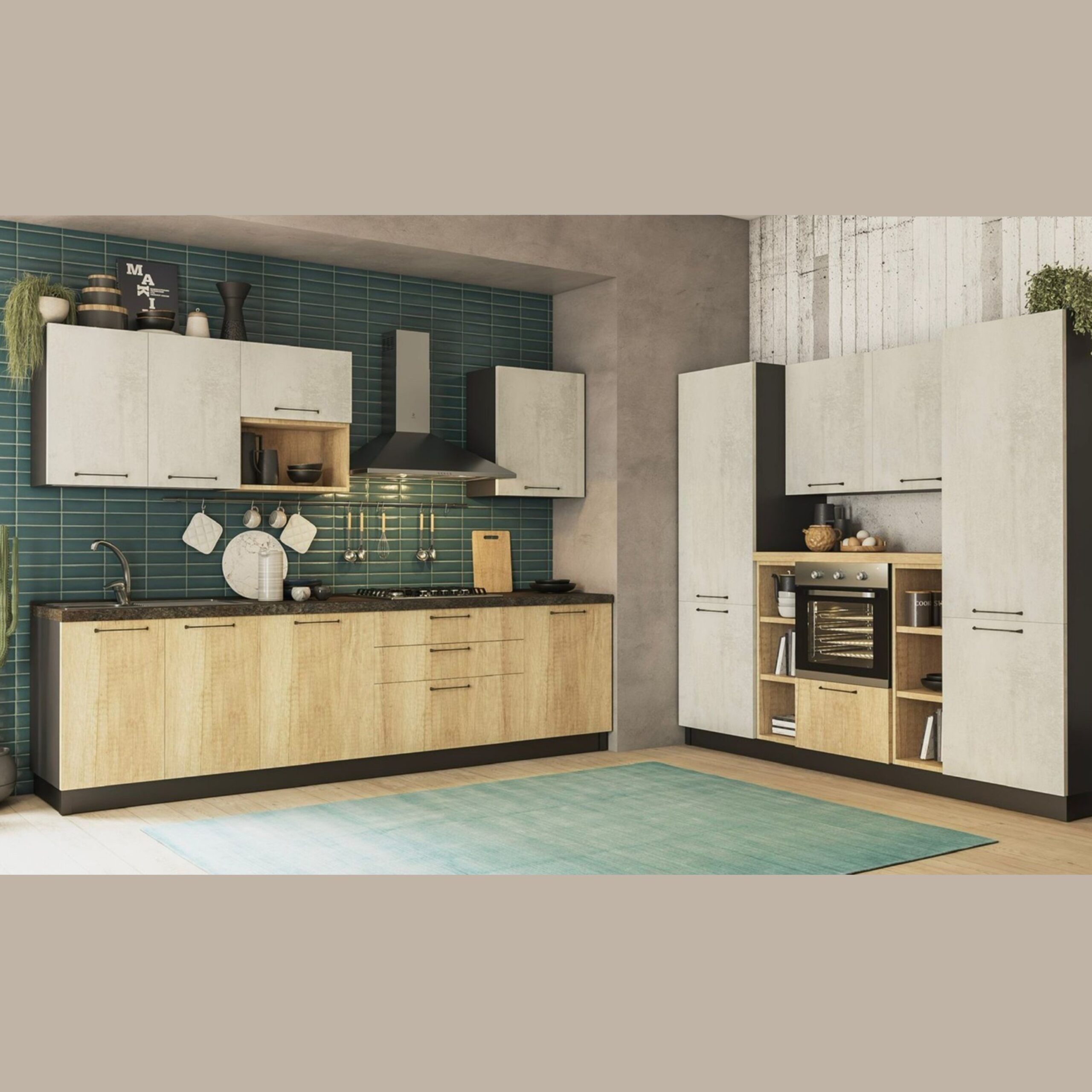 Cucina moderna EVO Mira – composizione D152