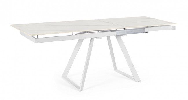 TAVOLO ALL. REETA 120/180X90 BIANCO/BIAN