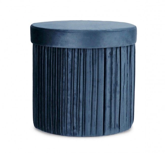 POUF CONT. JOCELYN TO VELLUTO BLU