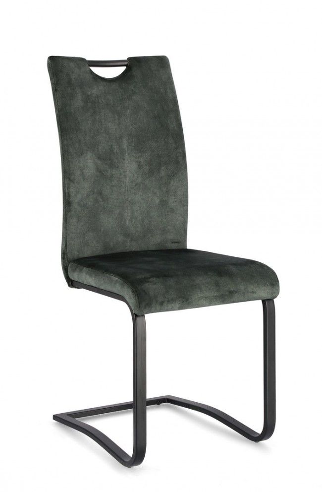 SEDIA KENNETH VELLUTO VERDE SCURO