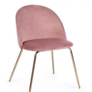 SEDIA TANYA VELLUTO ROSA