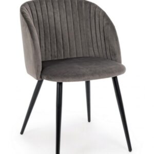 SEDIA QUEEN VELVET GRIGIO CADETTO