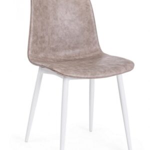 SEDIA KYRA BIANCO PU BEIGE VINTAGE