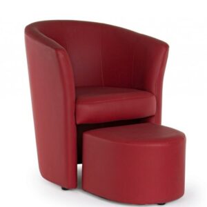POLTRONA C-POUF RITA ROSSO