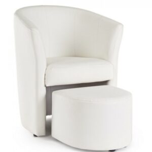 POLTRONA C-POUF RITA BIANCO