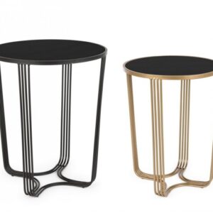 SET2 TAVOLINO AFEF ORO/NERO