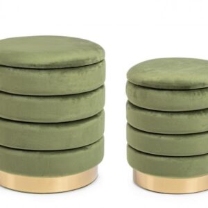 SET2 POUF CONTENITORE DARINA OLIVE