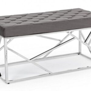PANCA RAYAN VELLUTO GRIGIO 97X44