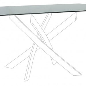 PIANO RETT TAVOLO GEORGE FUME' 160X90