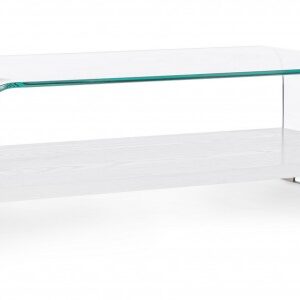 TAVOLINO 2P LINE WOOD BIANCO 110X55