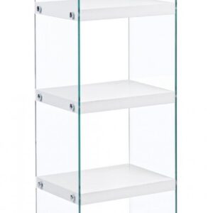 LIBRERIA 5P LINE WOOD BIANCO