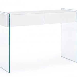 CONSOLLE 2C LINE WOOD BIANCO 110X40