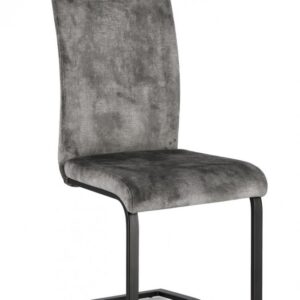 SEDIA KENNETH VELLUTO GRIGIO