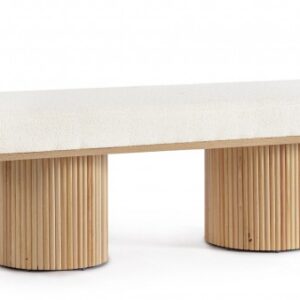 PANCA 2P FLORIANA NAT-BIANCO BOUCLE'