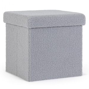 POUF CONT.PIEG. JORIS QU BOUCLE GRIGIO