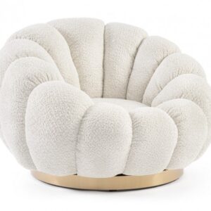 POLTRONA GIREVOLE FLOREL NATURALE