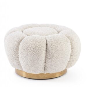 POUFF FLOREL NATURALE