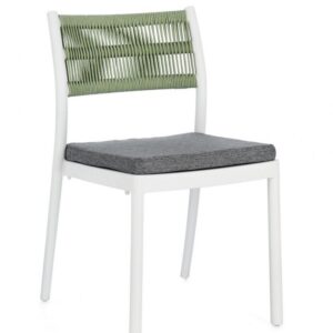 SEDIA C-C ALVIN BIANCO/VERDE