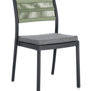 SEDIA C-C ALVIN ANTRACITE/VERDE