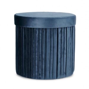 POUF CONT. JOCELYN TO VELLUTO BLU