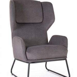POLTRONA OPHELIA GRIGIO SCURO