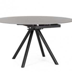 TAVOLO ALL.RAUNI D87/135 NERO/GRIGIO