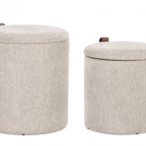 SET2 POUF CONT KATIA GRIGIO CHIAR