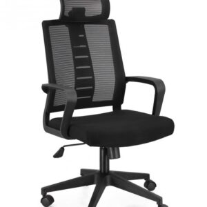 POLTRONA UFFICIO C-BR ROMAN NERO