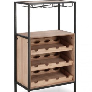 MOBILE P.BOTTIGLIE 12P ISAAC NERO 51X91H